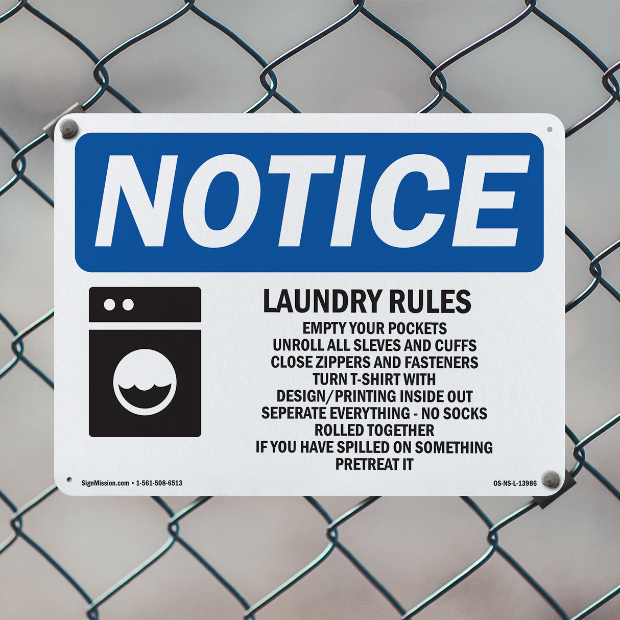 Laundry Rules Empty