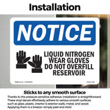 Liquid Nitrogen Wear Gloves