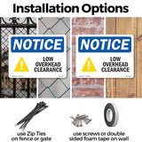 Low Overhead Clearance