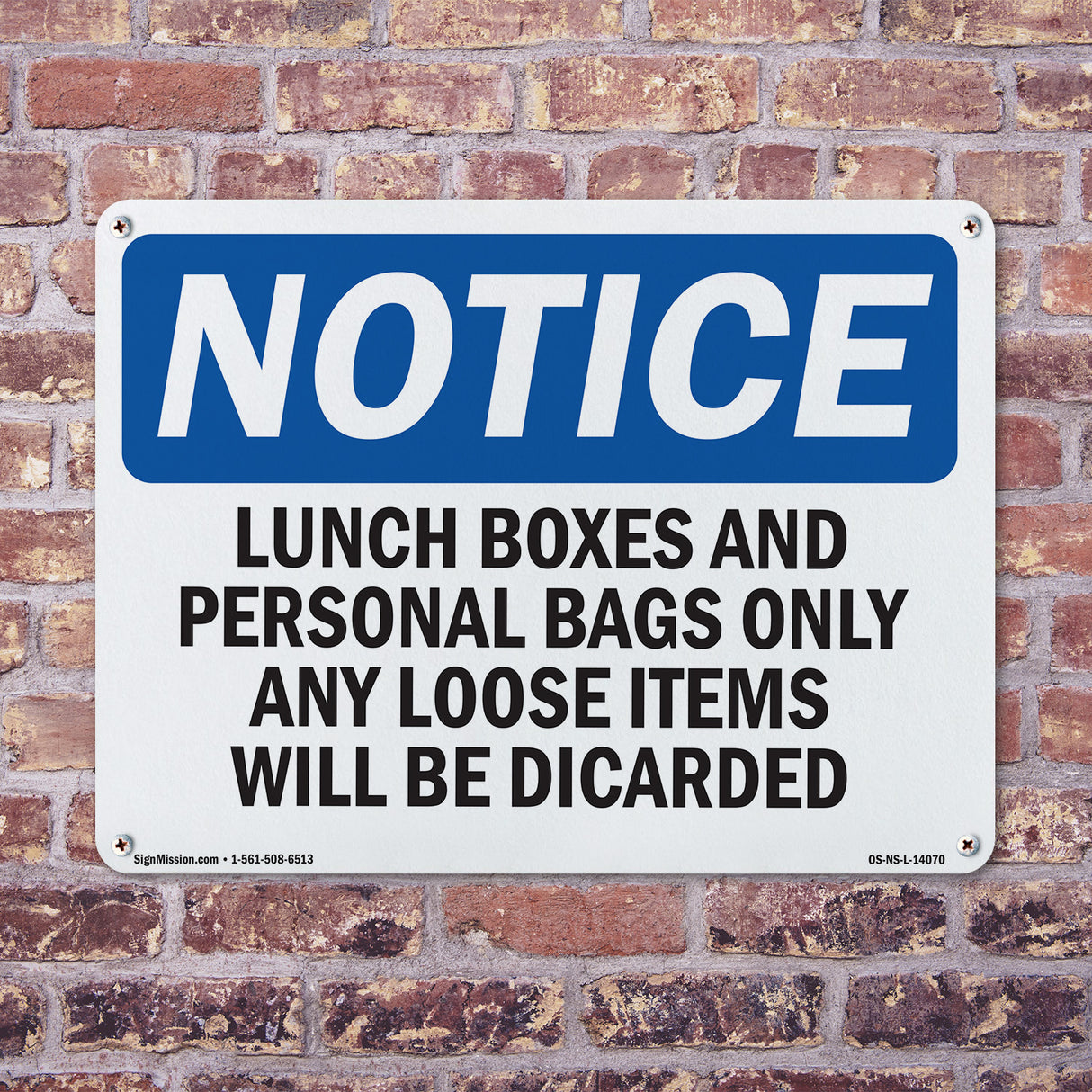 Lunch Boxes And Personal Bags Only Any Loose