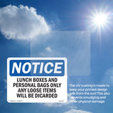 Lunch Boxes And Personal Bags Only Any Loose
