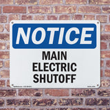 Main Electric Shutoff Sign
