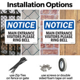 Main Entrance Visitors Please Ring Bell