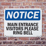 Main Entrance Visitors Please Ring Bell
