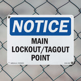 Main Lockout Tagout Point
