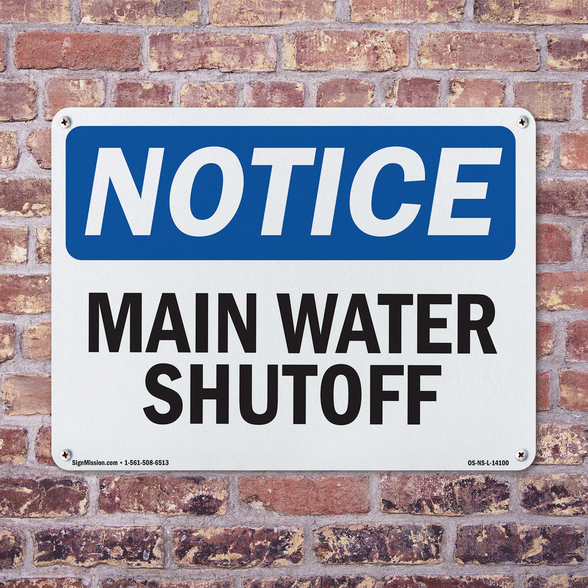 Main Water Shutoff