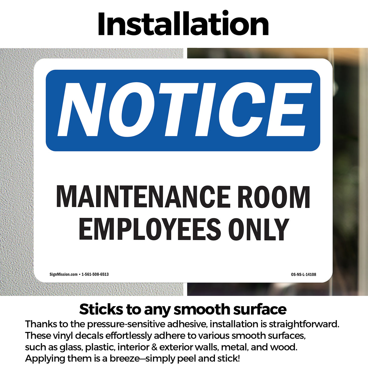 Maintenance Room Employees Only