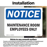 Maintenance Room Employees Only