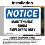 Maintenance Room Employees Only