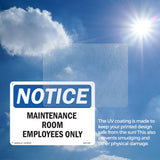 Maintenance Room Employees Only