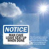 Man Cave Leave Seat Up When Done