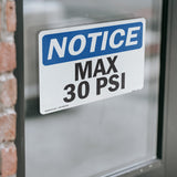 Max 30 PSI