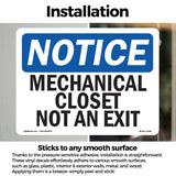 Mechanical Closet Not An Exit