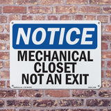 Mechanical Closet Not An Exit