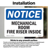 Mechanical Room Fire Riser Inside