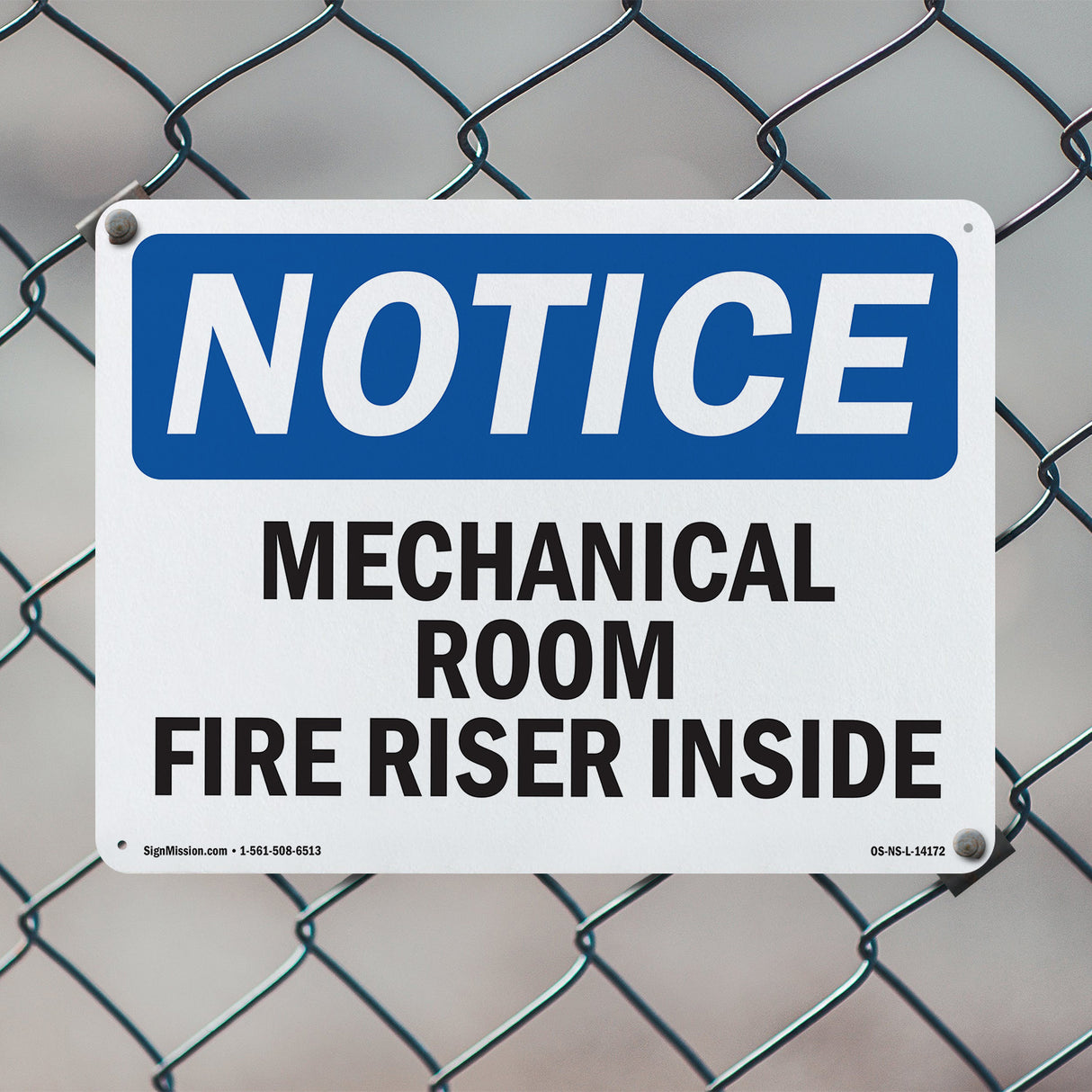 Mechanical Room Fire Riser Inside