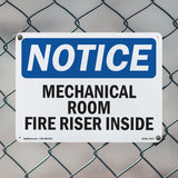 Mechanical Room Fire Riser Inside