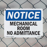 Mechanical Room No Admittance