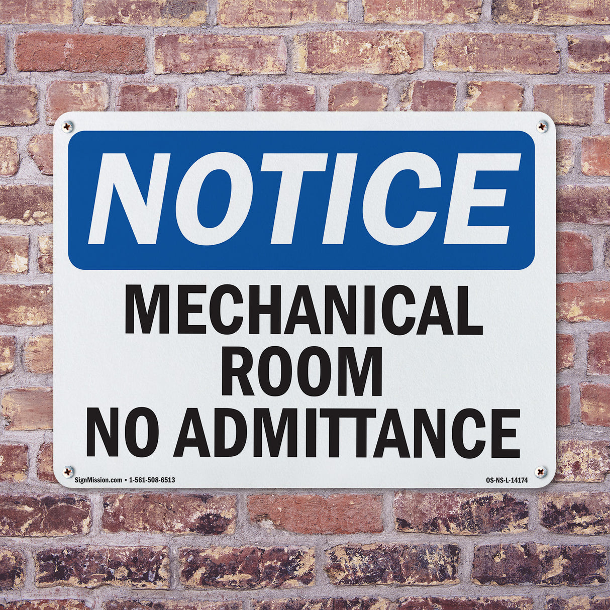 Mechanical Room No Admittance