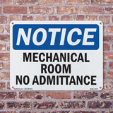 Mechanical Room No Admittance