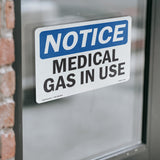 Medical Gas In Use Sign