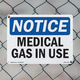 Medical Gas In Use Sign