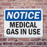 Medical Gas In Use Sign