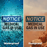 Medical Gas In Use Sign