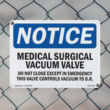 Medical-Surgical Vacuum Valve Do Not Close