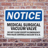Medical-Surgical Vacuum Valve Do Not Close