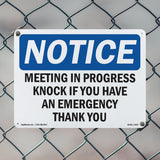 Meeting In Progress Knock If You Have An