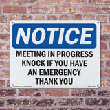 Meeting In Progress Knock If You Have An