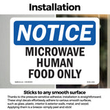 Microwave Human Food Only
