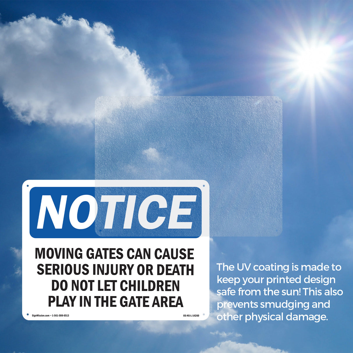 Moving Gate Can Cause Serious Injury Or Sign