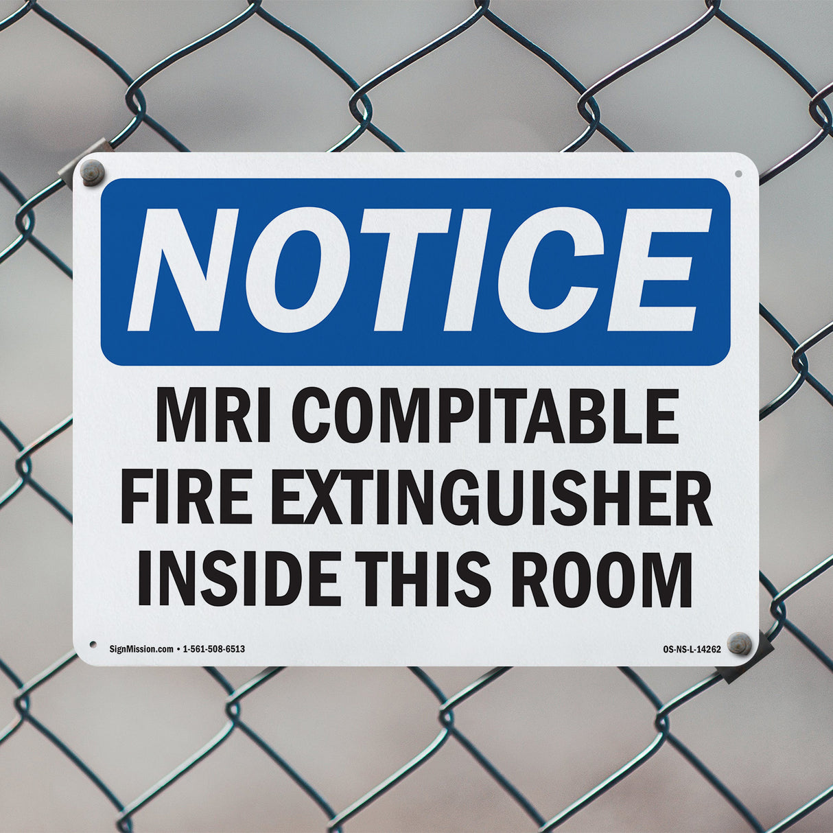 Mri Compatible Fire Extinguisher Inside Mri Room