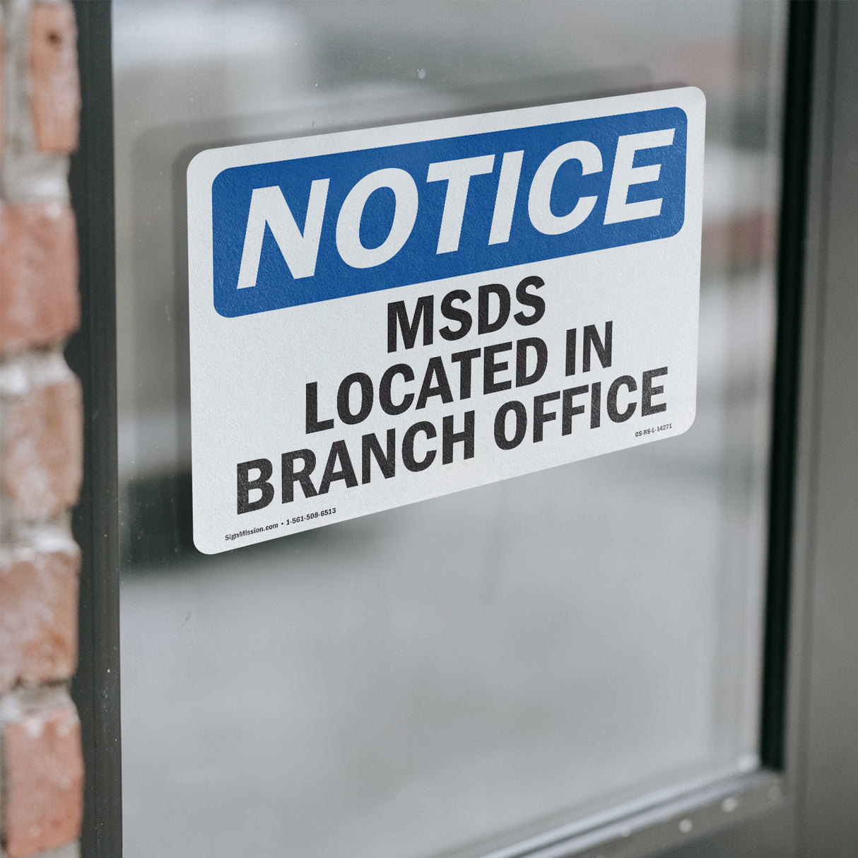 MSDS Located At Branch Office