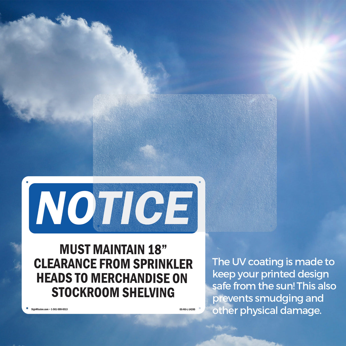 Must Maintain 18 Clearance From