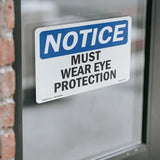 Must Wear Eye Protection
