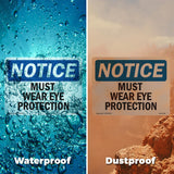 Must Wear Eye Protection