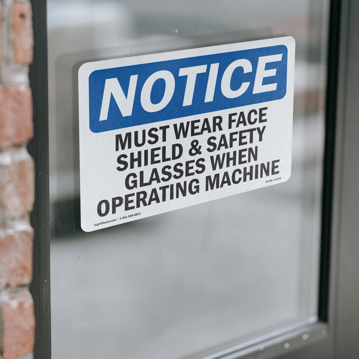 Must Wear Face Shield & Safety Glasses When