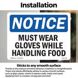 Must Wear Gloves While Handling Food