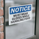 Must Wear Gloves While Handling Food