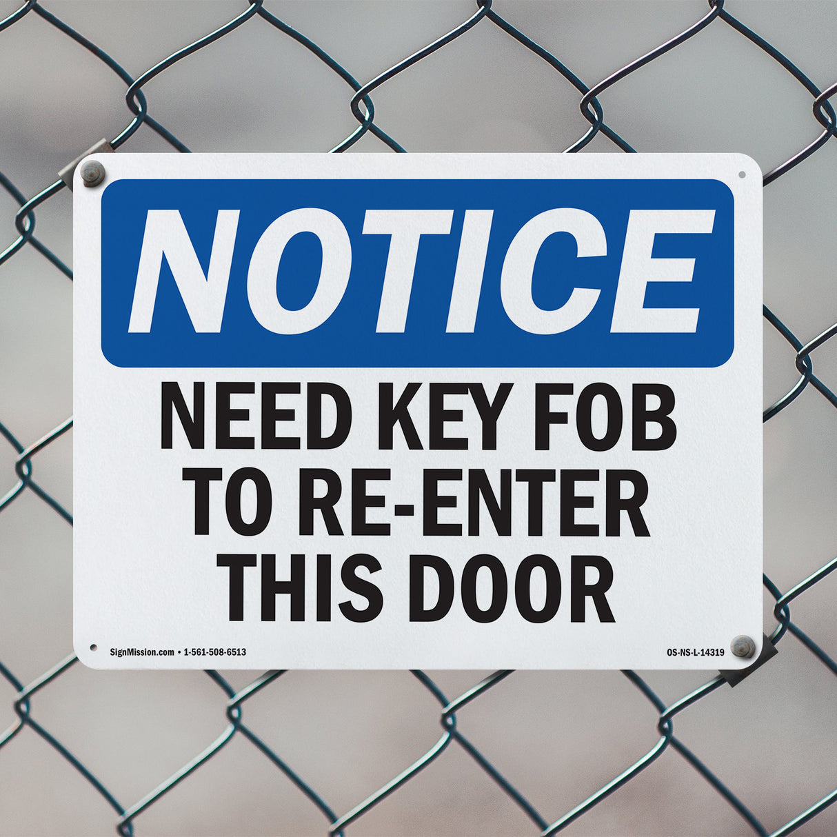 Need Key Fob To Re-Enter This Door