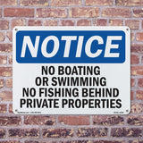 No Boating Or Swimming No Fishing Behind
