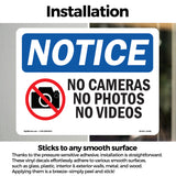 No Cameras No Photos No Videos