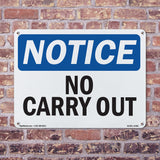 No Carry Out