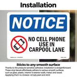 No Cell Phone Use In Carpool Lane