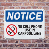 No Cell Phone Use In Carpool Lane