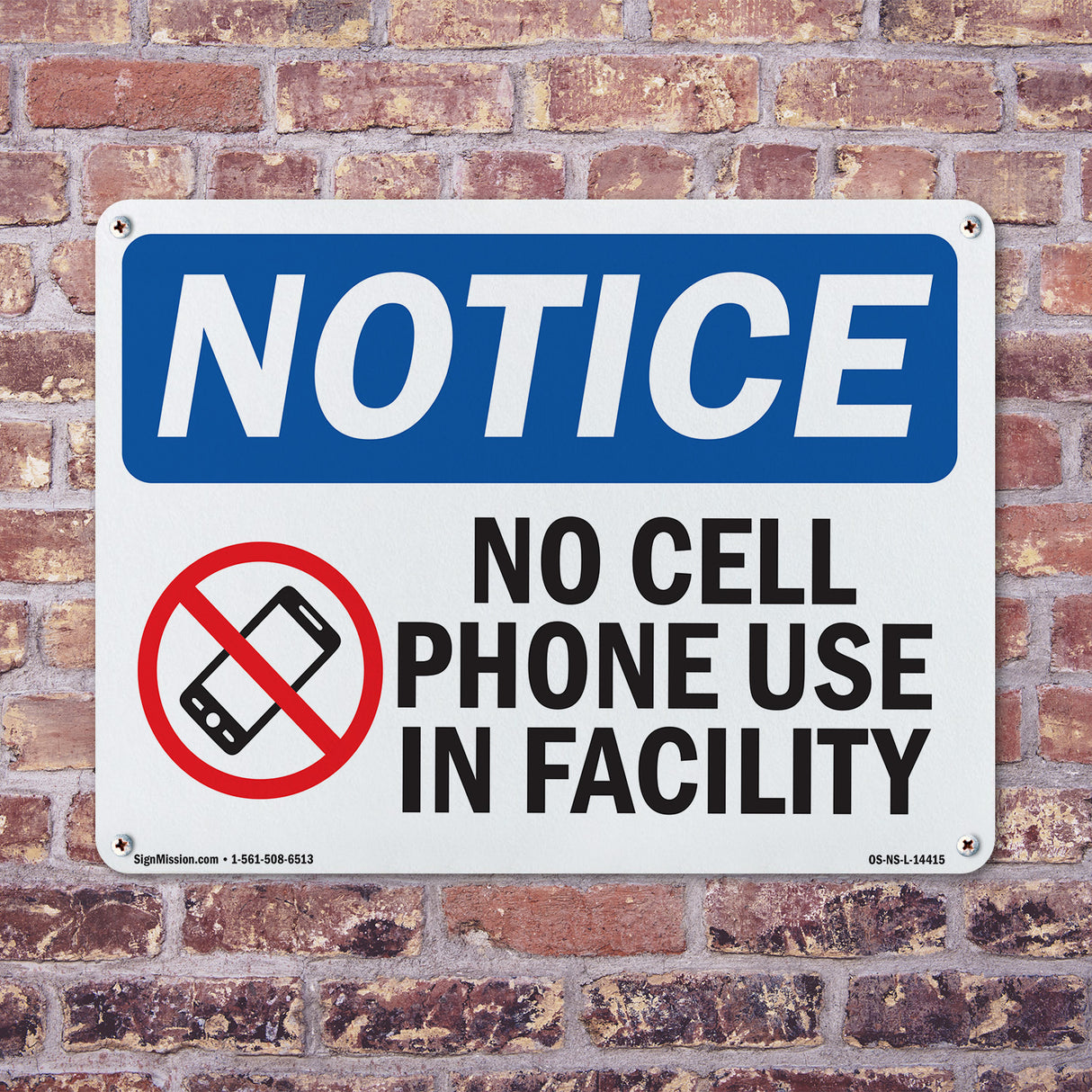 No Cell Phone Use In Facility