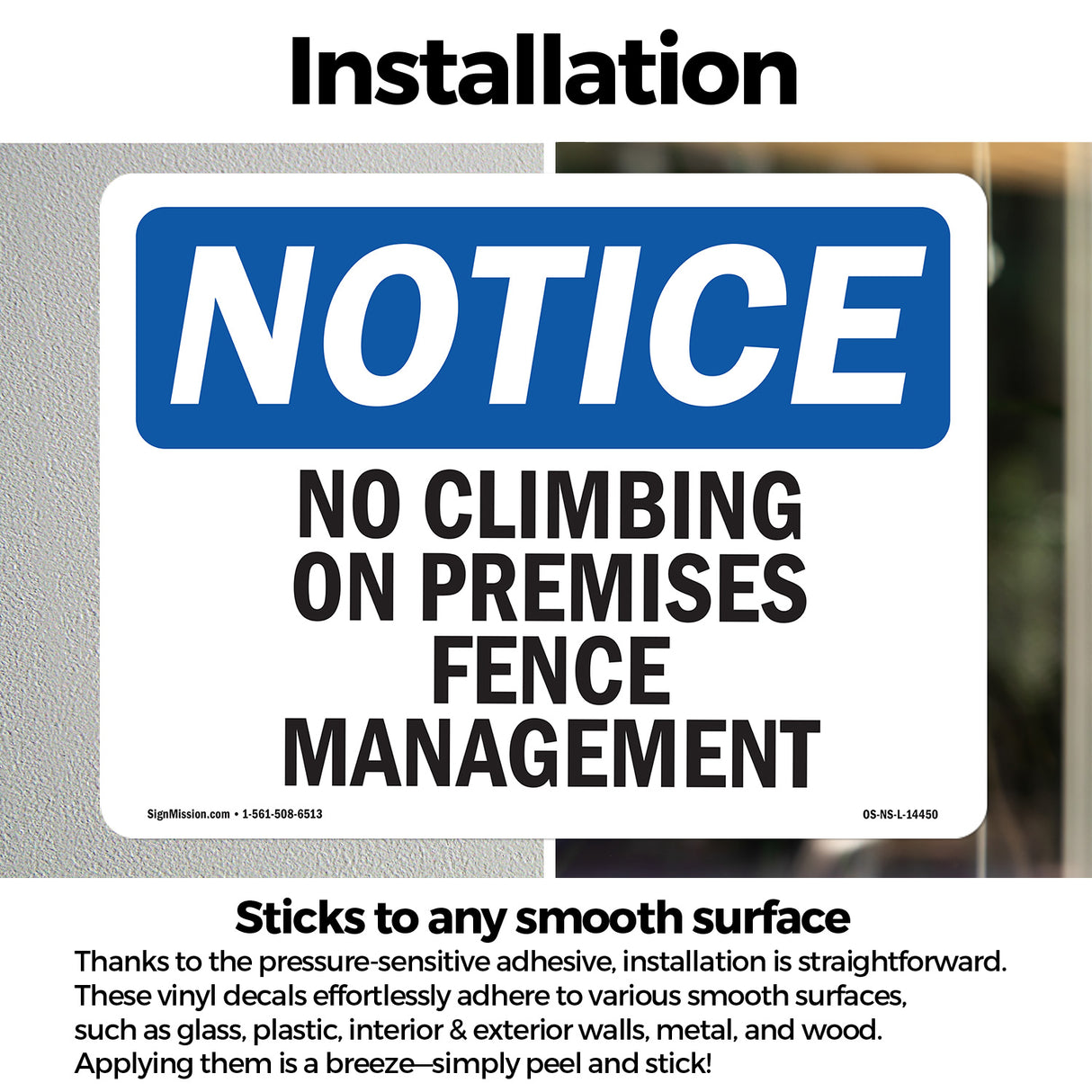 No Climbing On Premises Fence Management